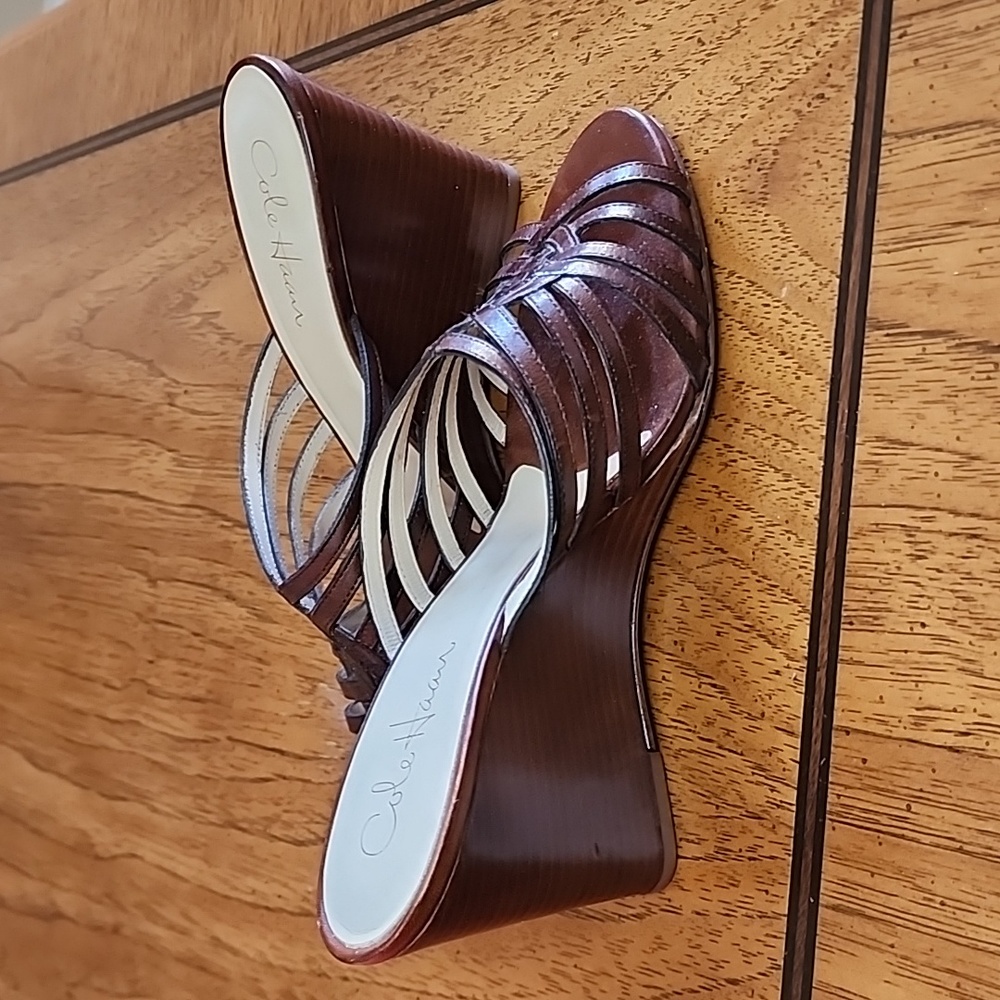 Cole Haan Leather Wedges - Picture 2 of 4